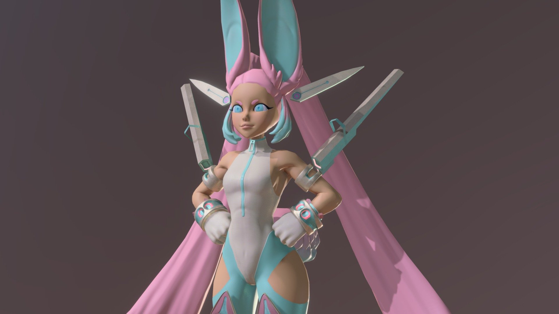 Mecha Bun 3d model