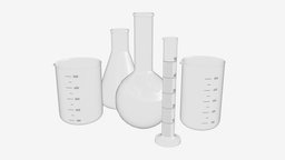 Laboratory Glassware Flasks Measuring Cups