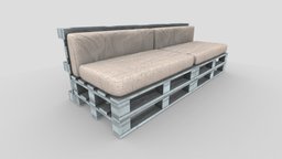 Pallet garden sofa