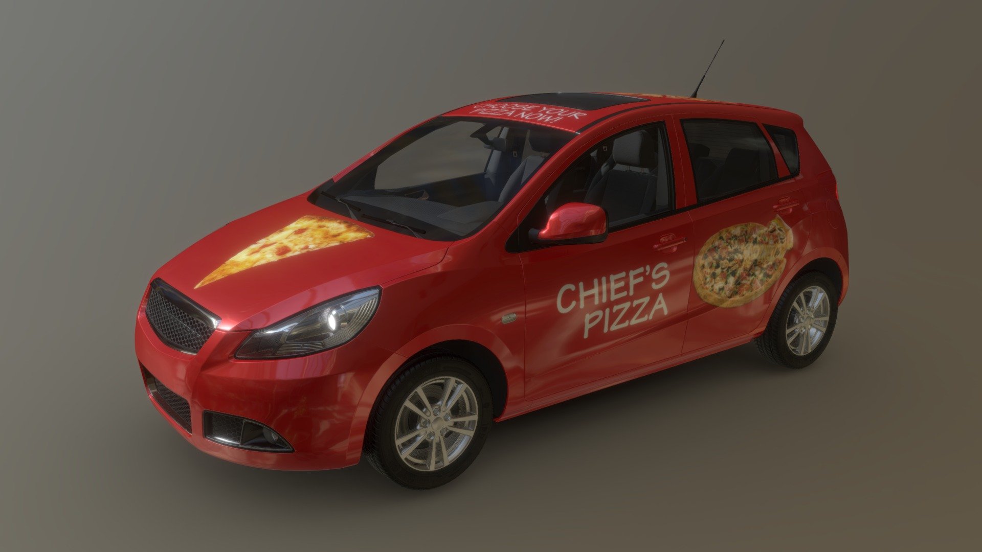 Hatchback Car 3d model