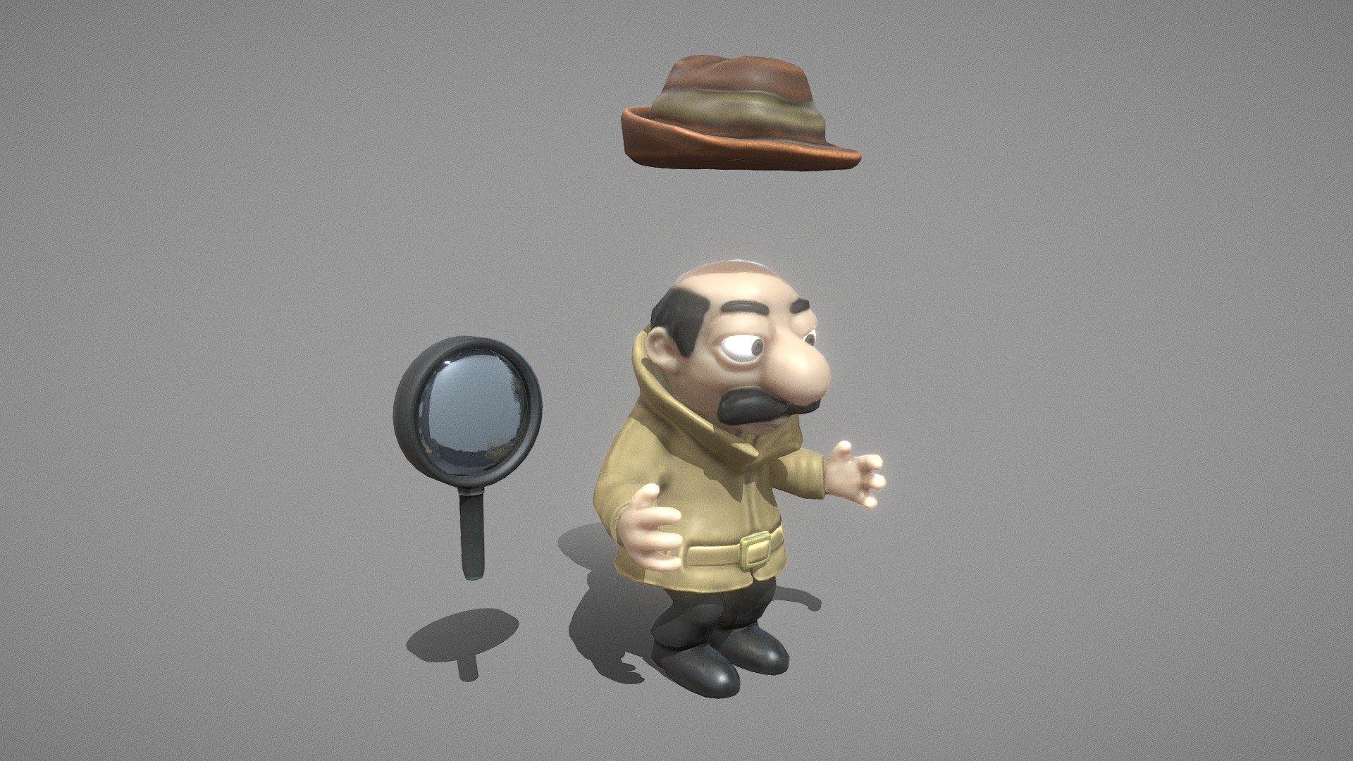 Inspector (Low-Poly Version) 3d model