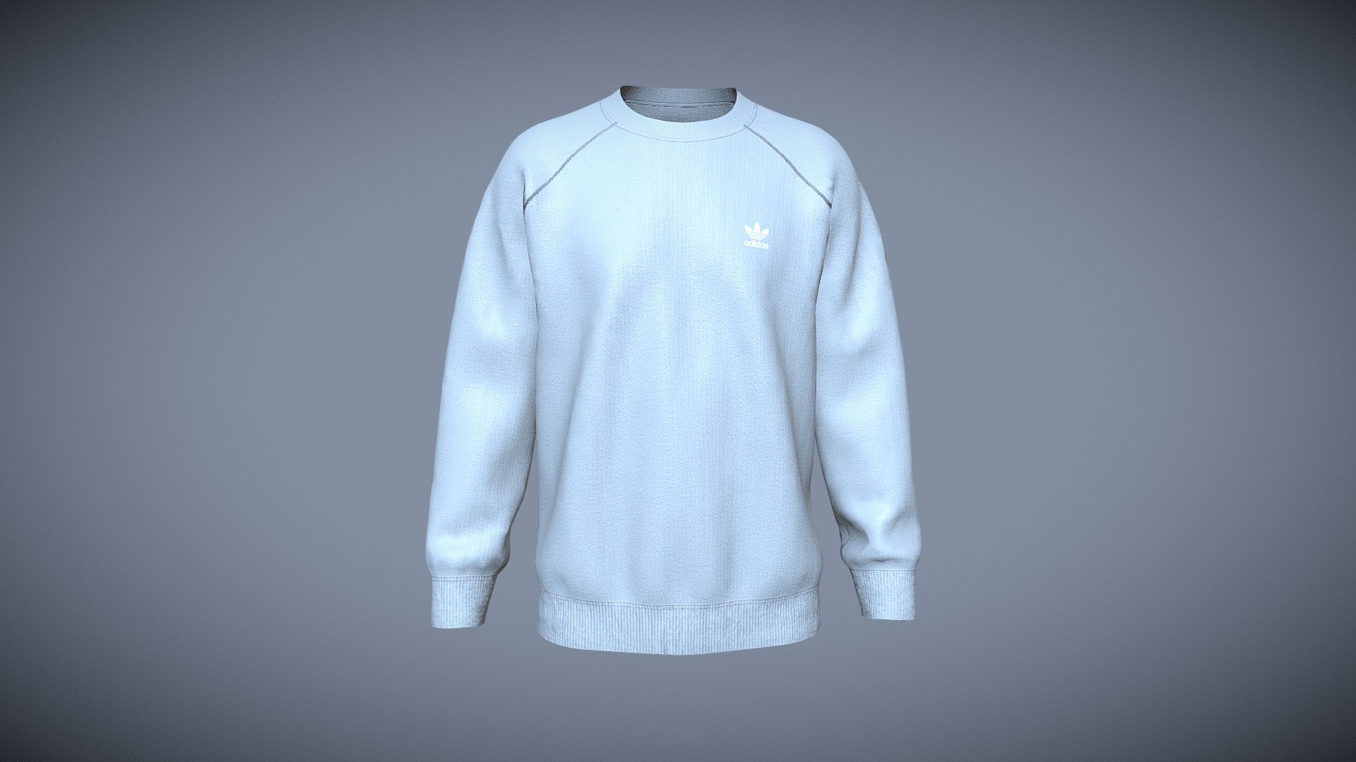 Adidas Trefoil Essentials Crewneck Sweatshirt 3d model