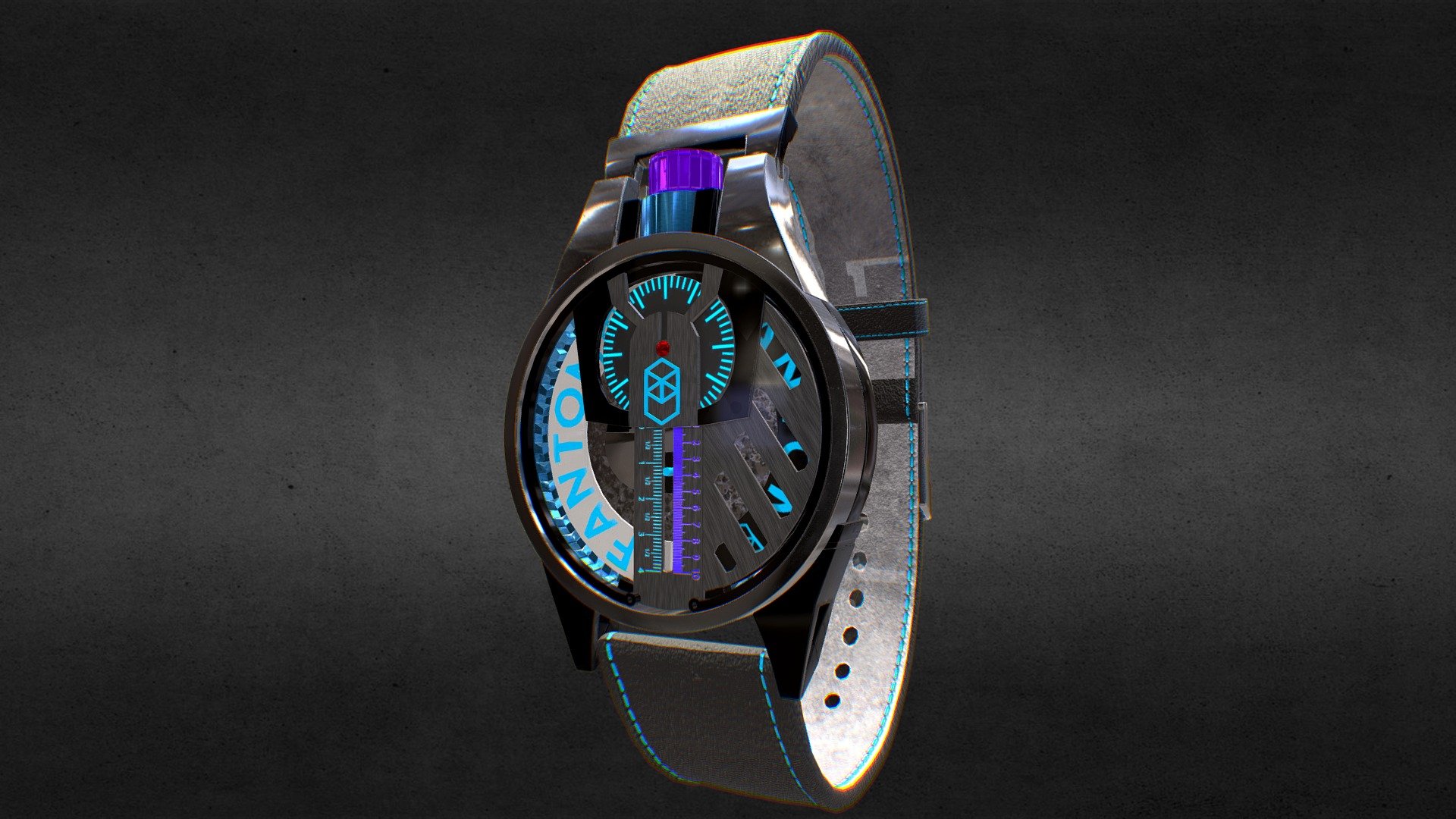 Fantom Coin Watch 3d model