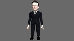 Elon Musk game ready caricature