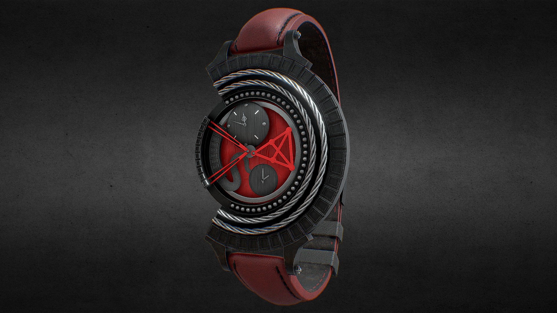 Chiliz Coin Watch 3d model