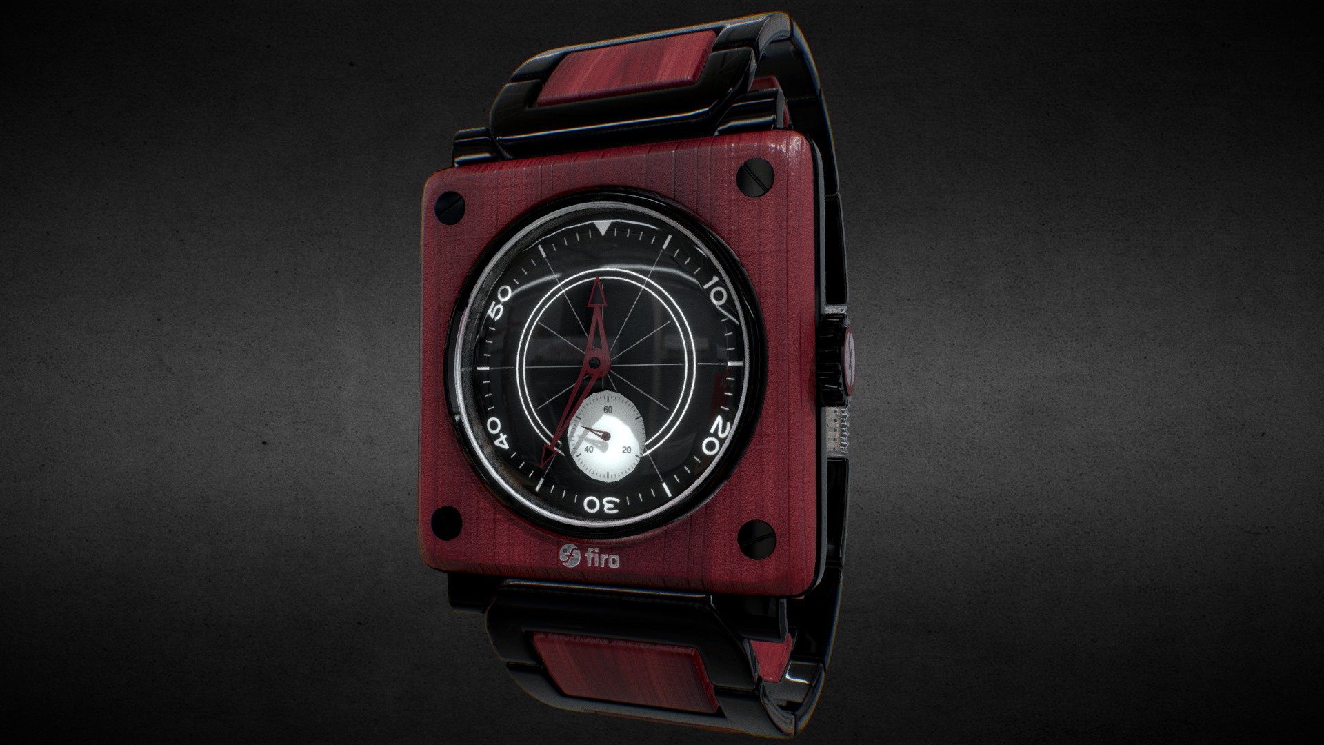 Firo coin Watch 3d model