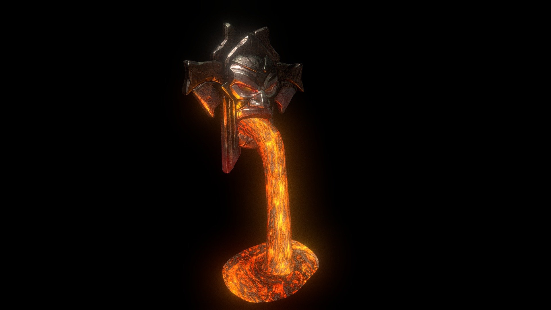 Lava Head 3d model