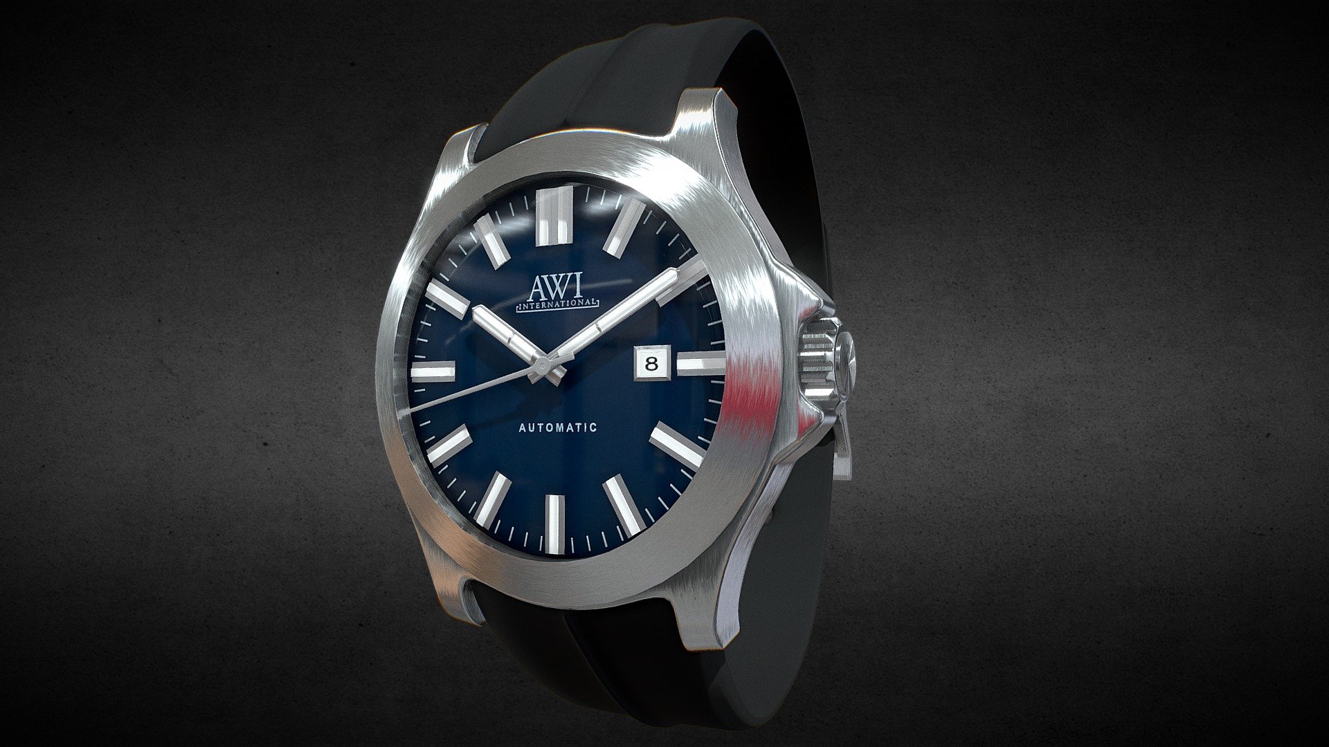 AWI AW5008A.K Mens Automatic Mechanical Watch 3d model