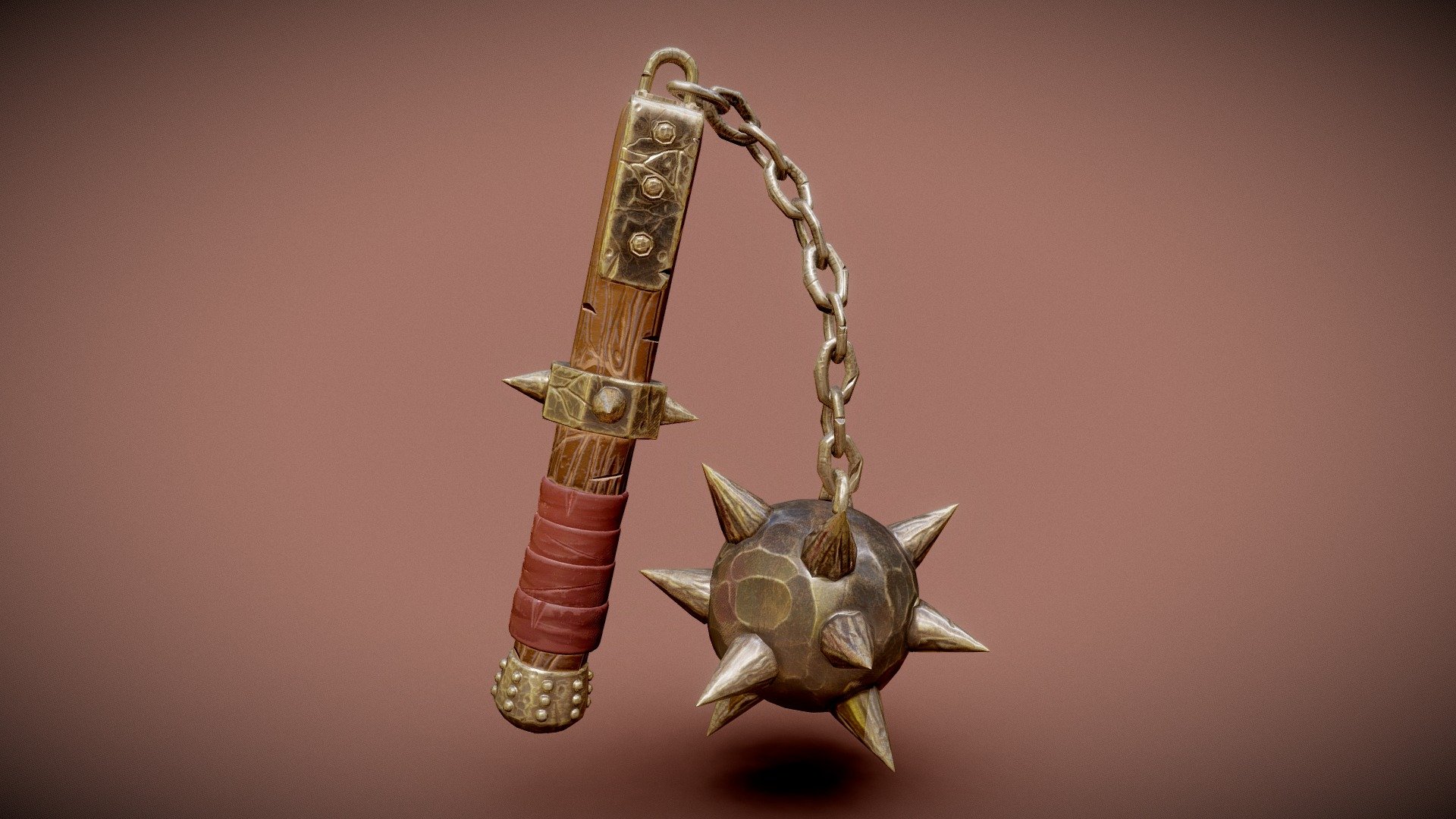 The Morning Star (Stylized Flail) 3d model