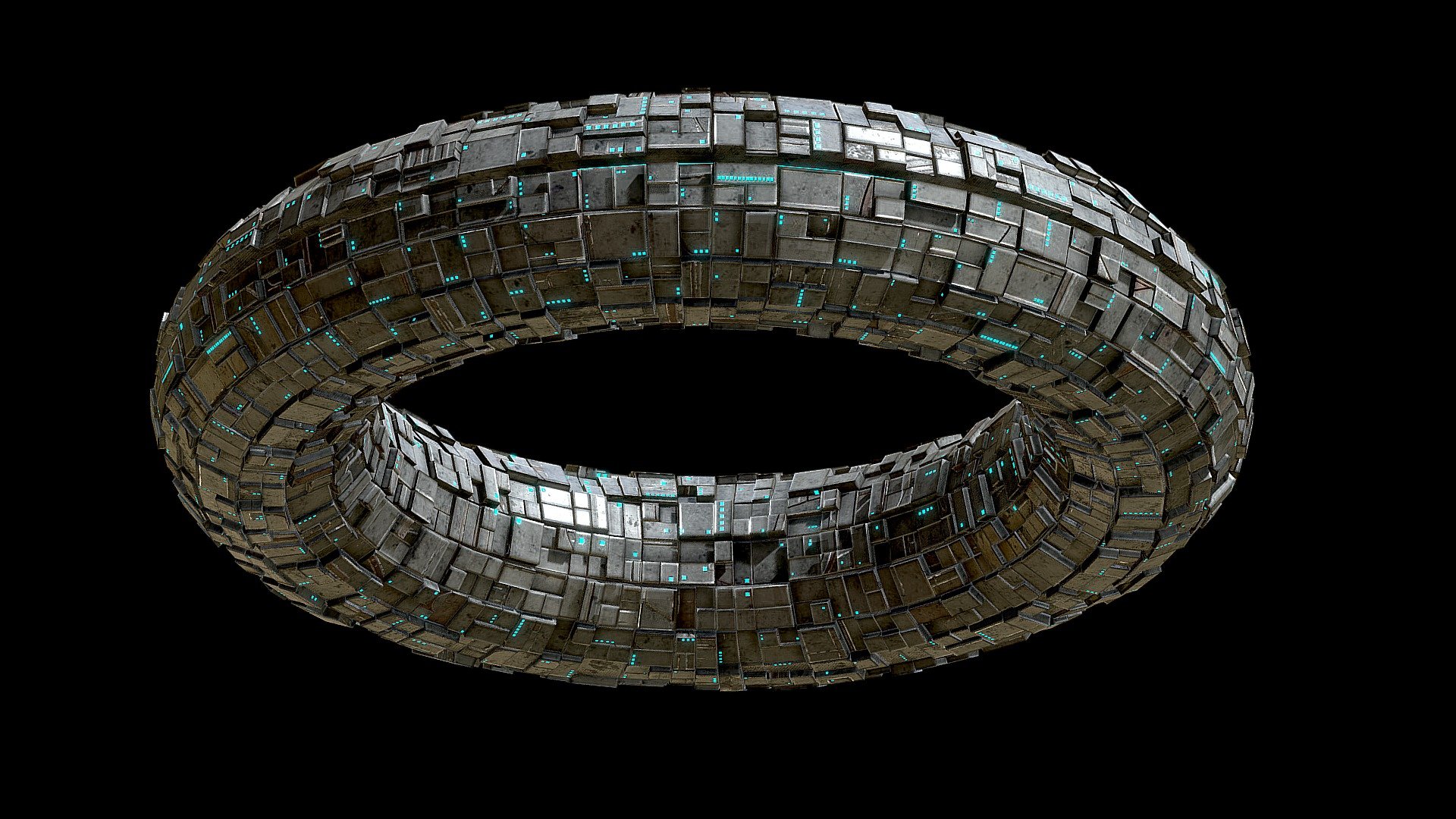 Torus Spacehsip 3d model