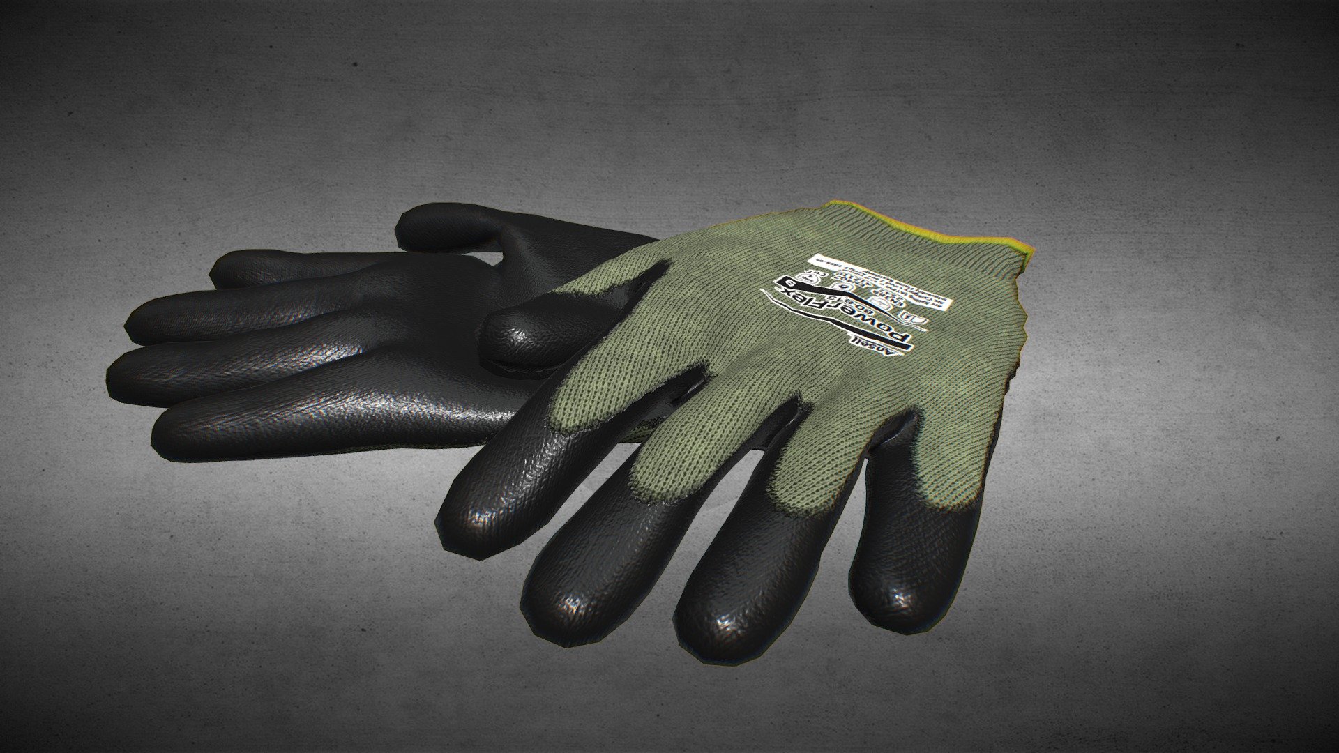 PowerFlex Safety Gloves 3d model