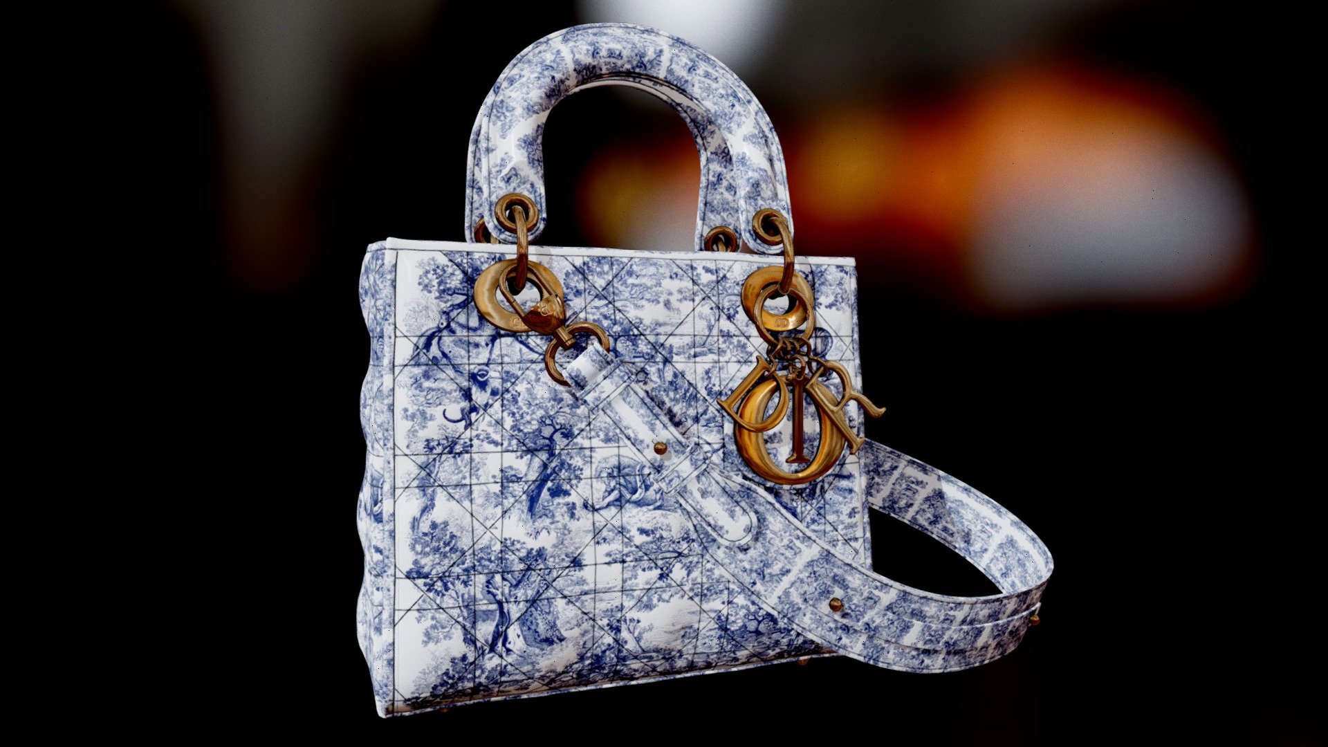 Bolso Pequeño Lady Dior v2.0 3d model