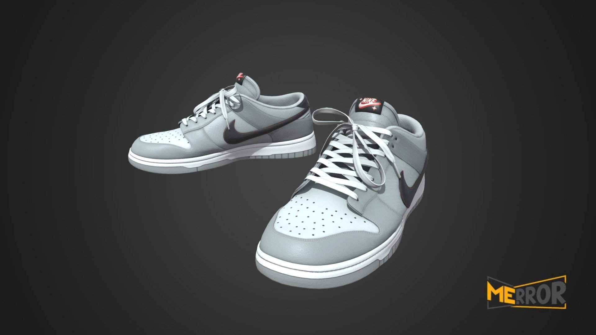 [Game-Ready] Gray Sneakers 3d model