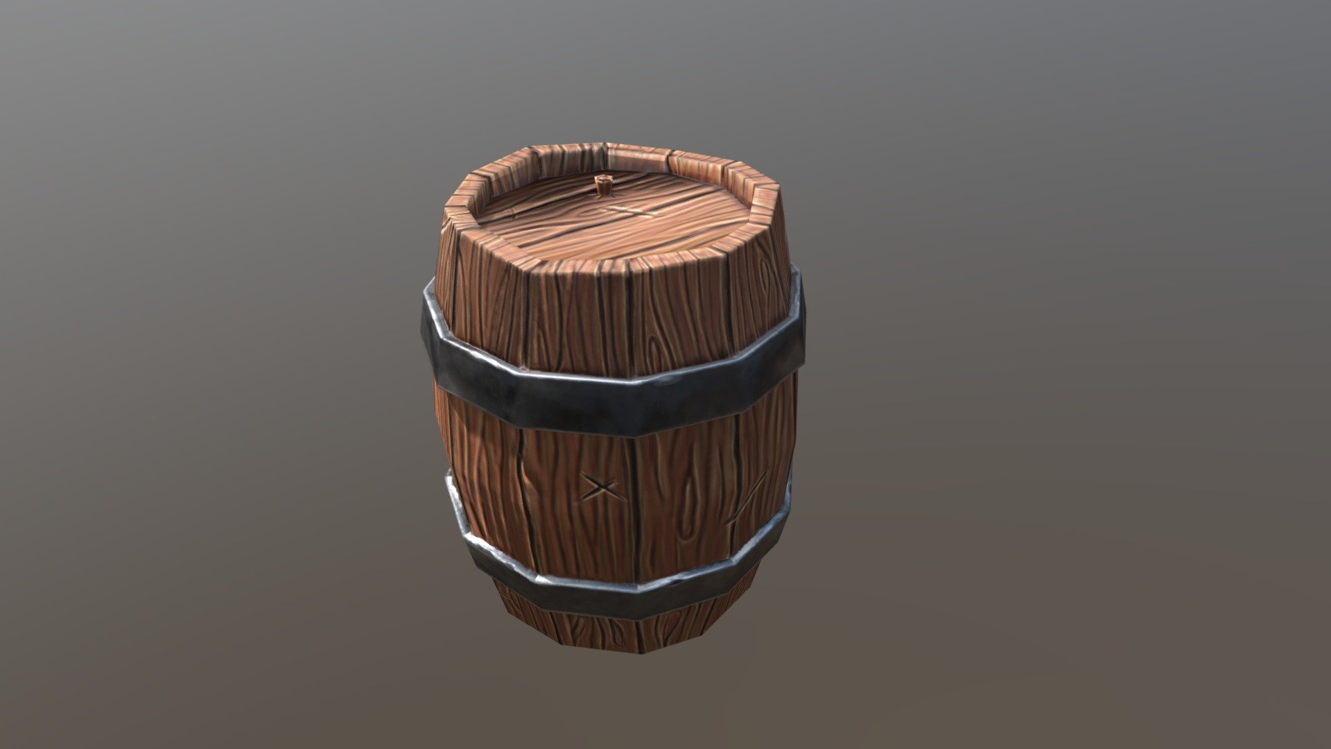 Stylized Barrel 3d model