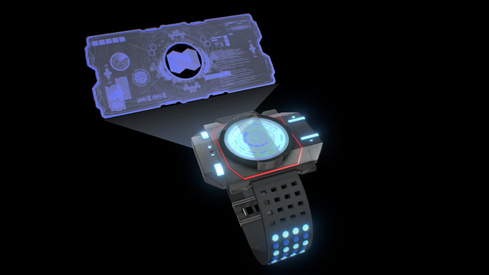 Nexo Coin Watch 3d model