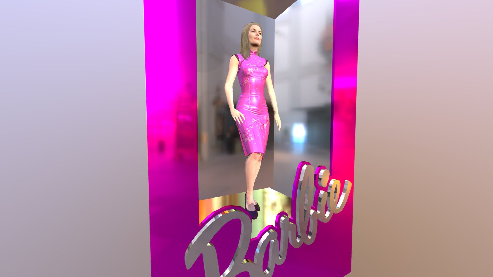 Barbie Box 3d model