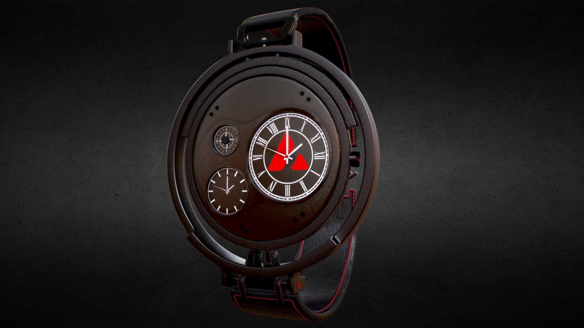 Avalanche Coin Watch 3d model