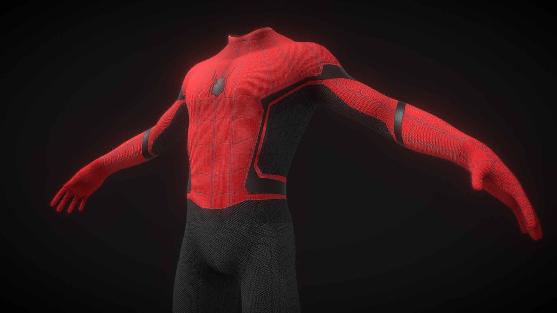 Spider-man Dark Stark Suit 3d model