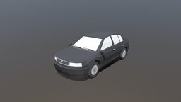 Low Poly Family Car