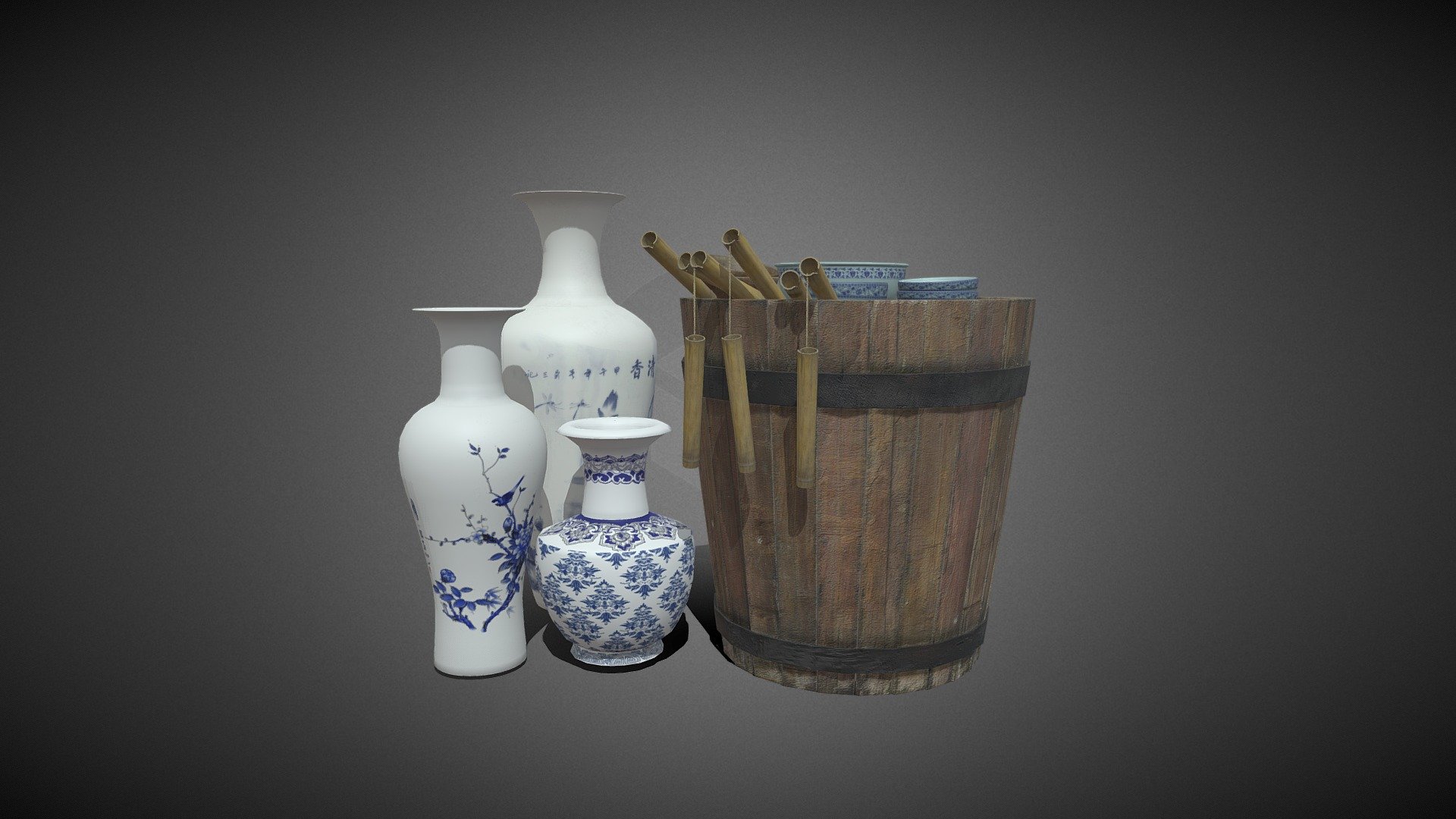 stall stand 3d model