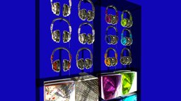 Headphones store display (visual merchandising)