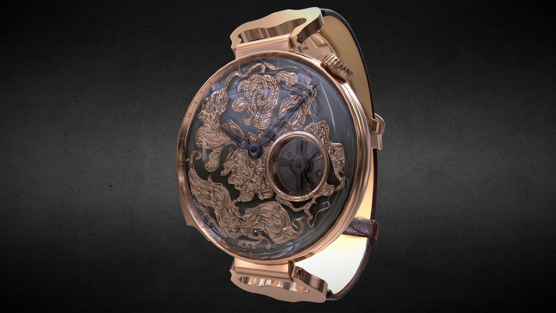 Kerbedanz Quintum Watch 3d model