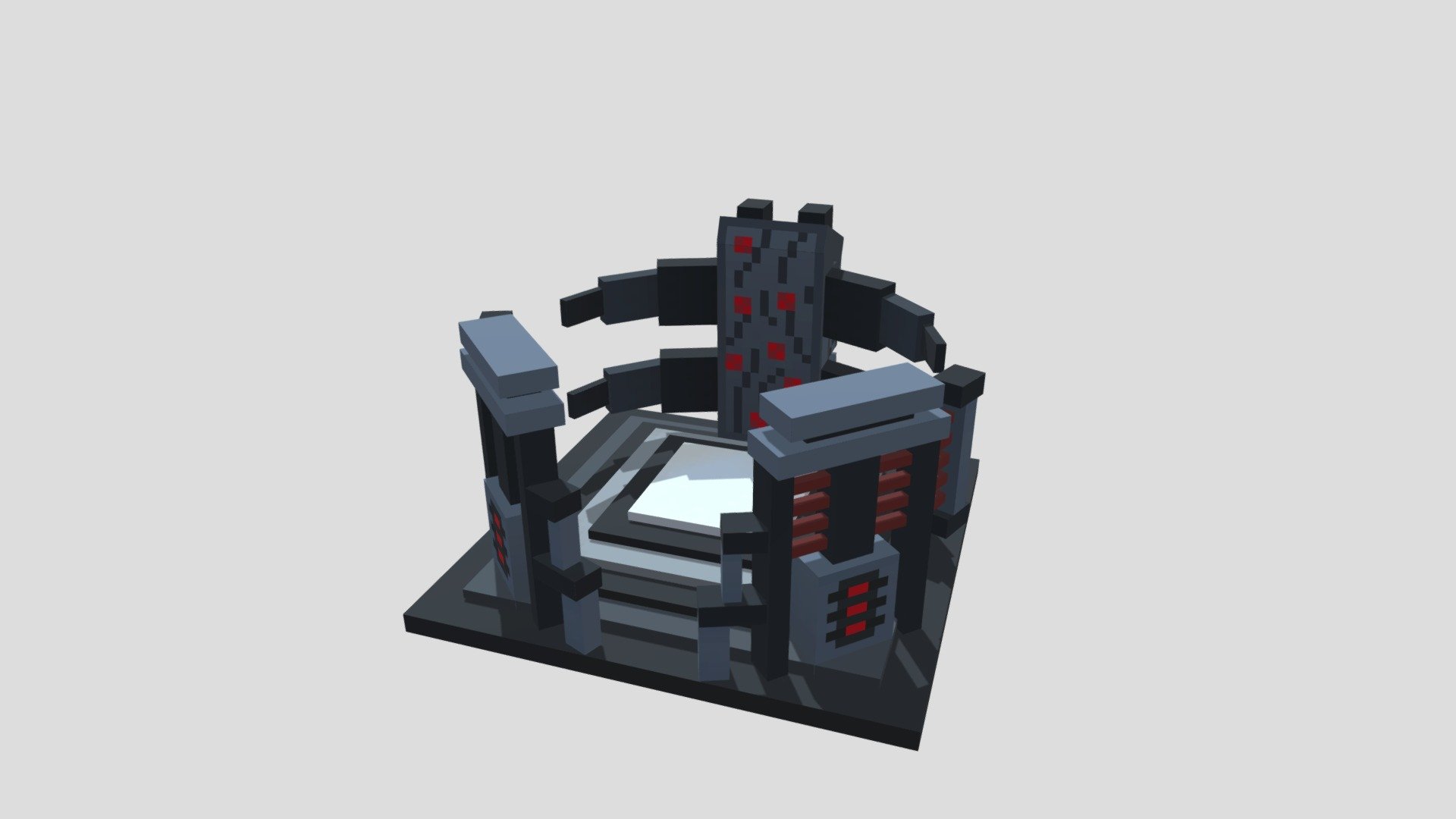 Rocket launch pad 3d model