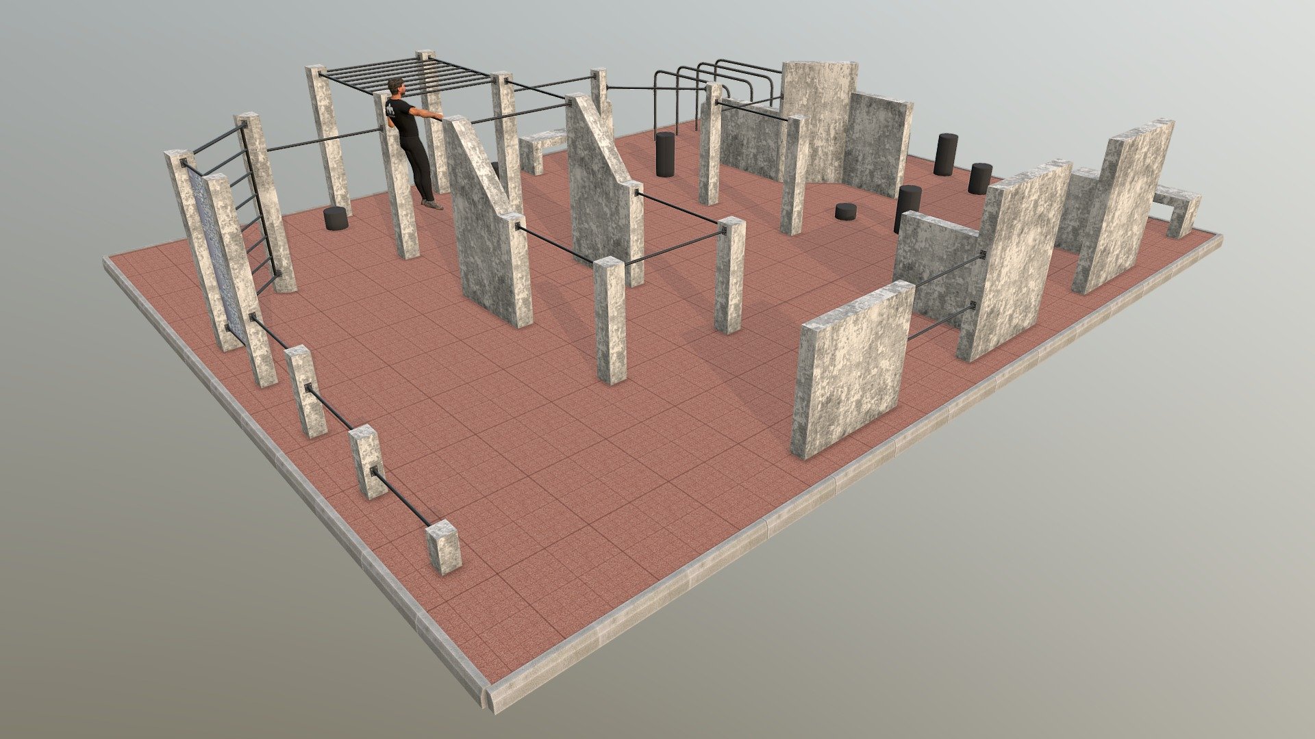 WorkOut Parkour 3d model