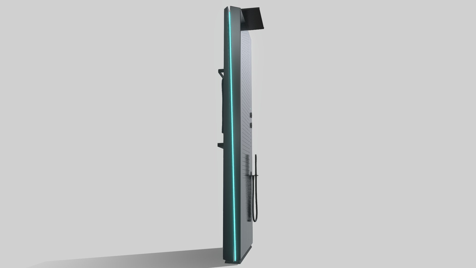 Futuristic Multi Jet Shower Unit Design 3d model