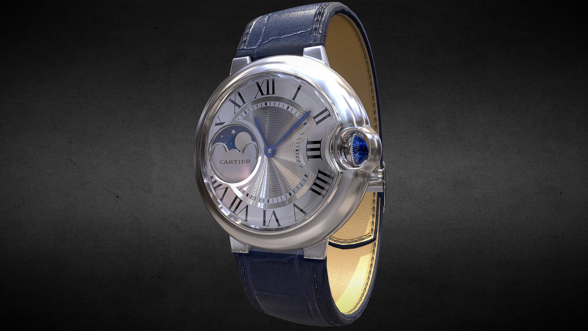 Ballon Bleu de Cartier Watch 3d model