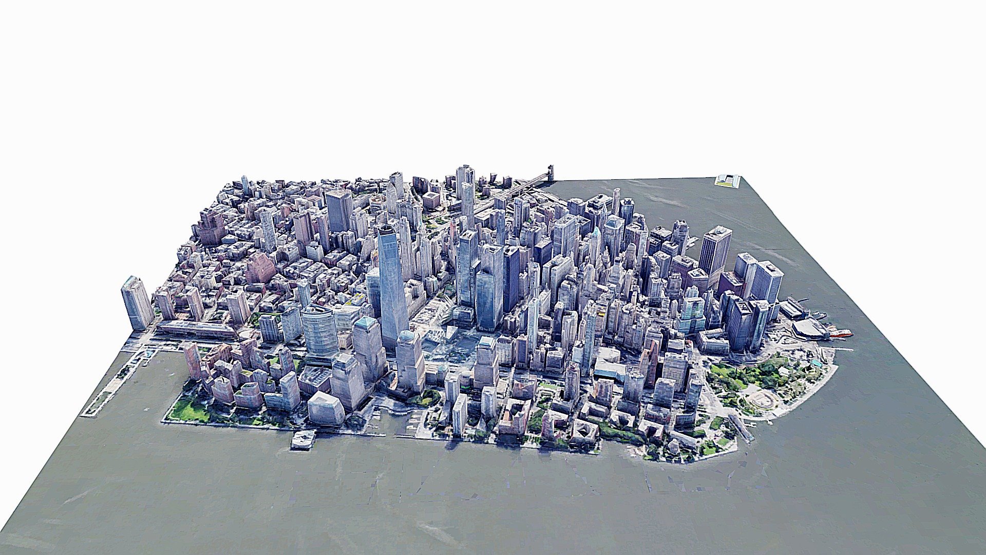 New York,skycrapper,city,scan,map,skyline 3d model