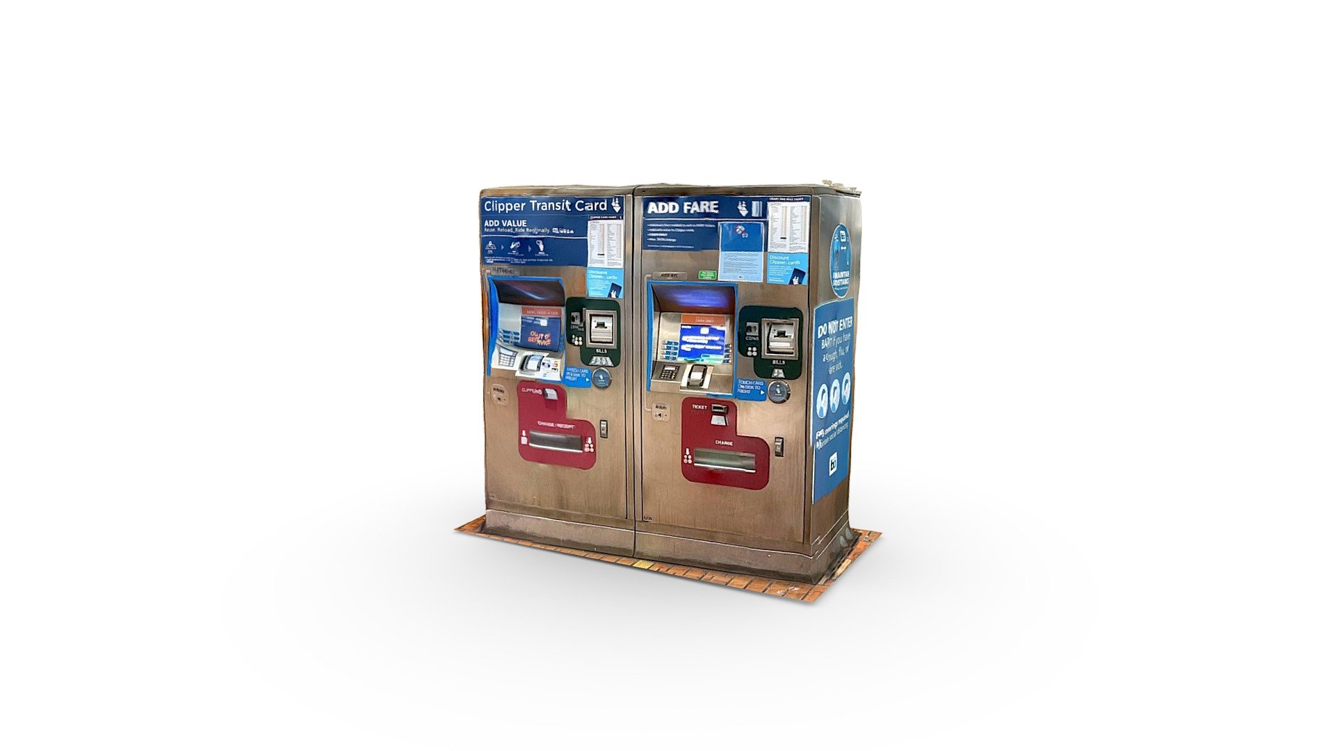 San Francisco BART Clipper Card Machine 3d model