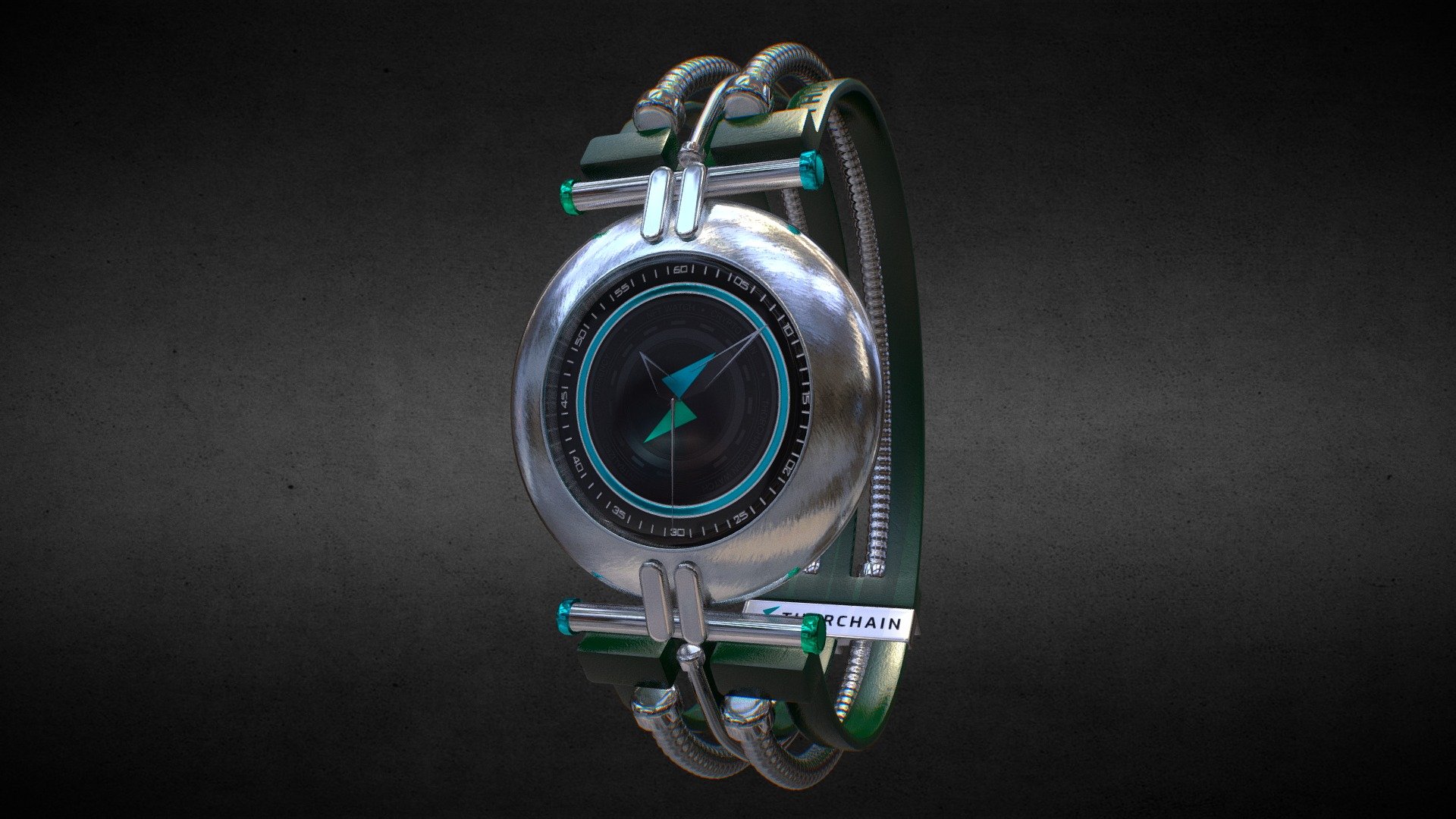 THORChain Crypto Coin Watch 3d model