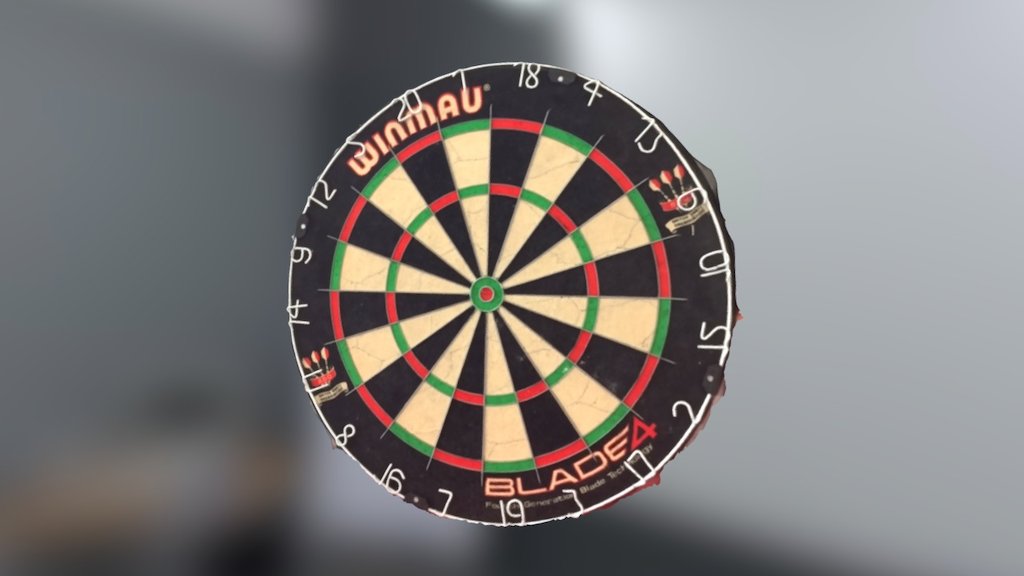 DART GAME TARGET 3d model