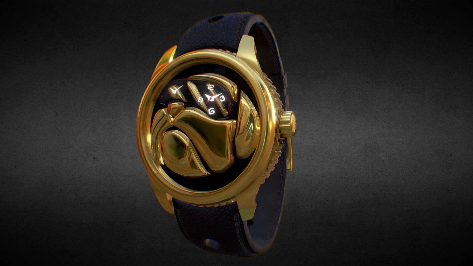 Hoge coin Watch 3d model