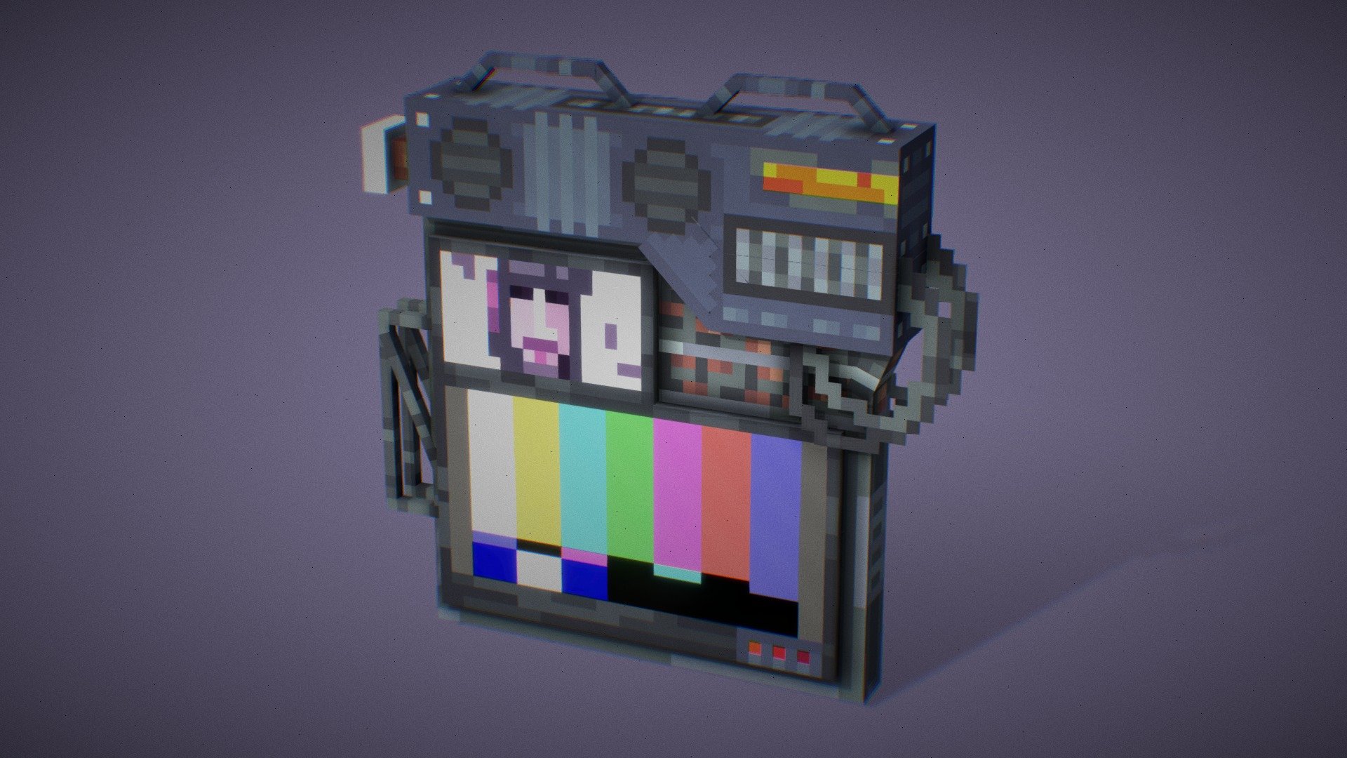 Cyberpunk Billboard 3d model