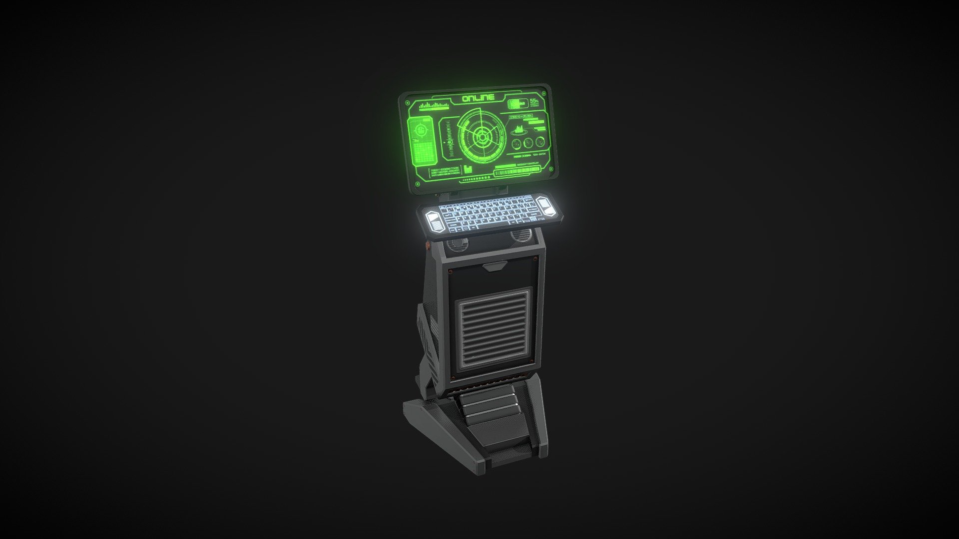 Scifi Computer 3d model