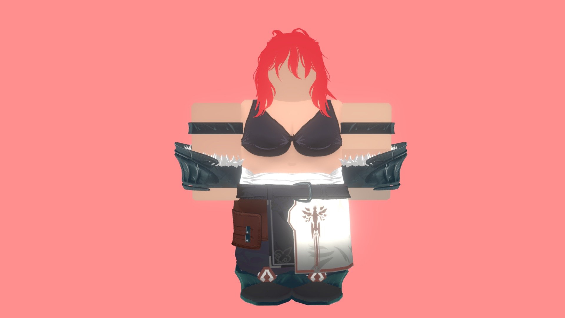 Roblox warrior 3d model