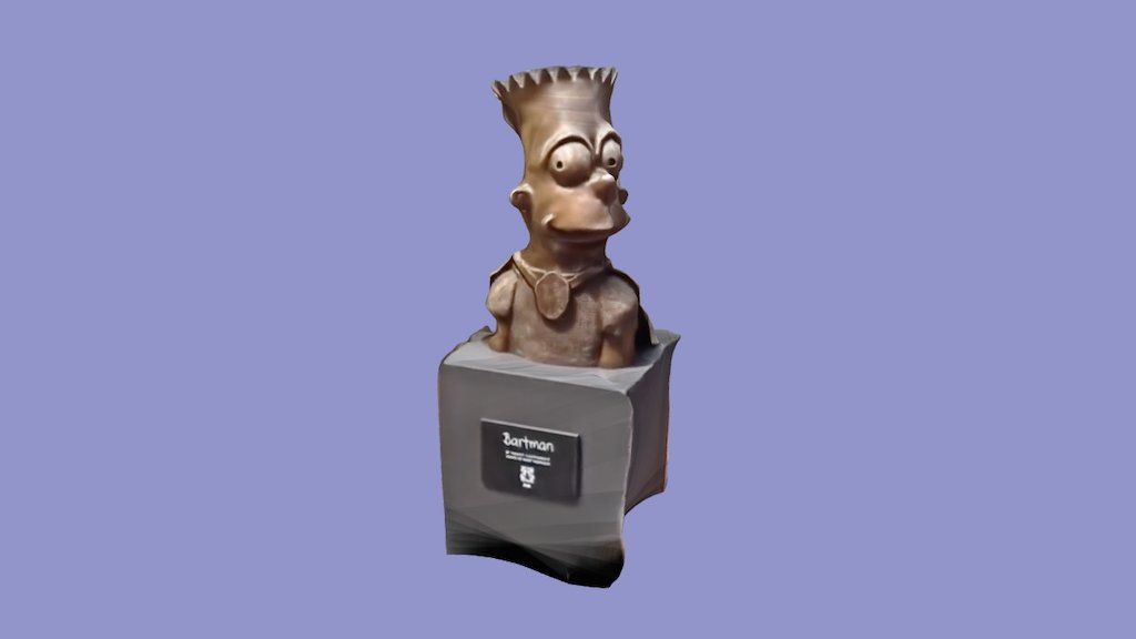 BART SIMPSON SCULPTURE, FROM VINE 3d model