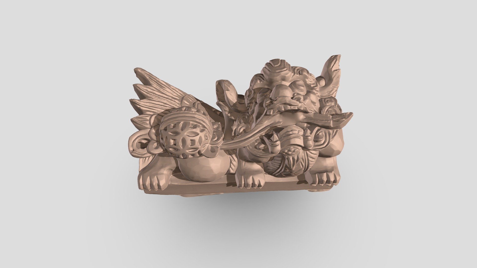 Wood carving 3d model