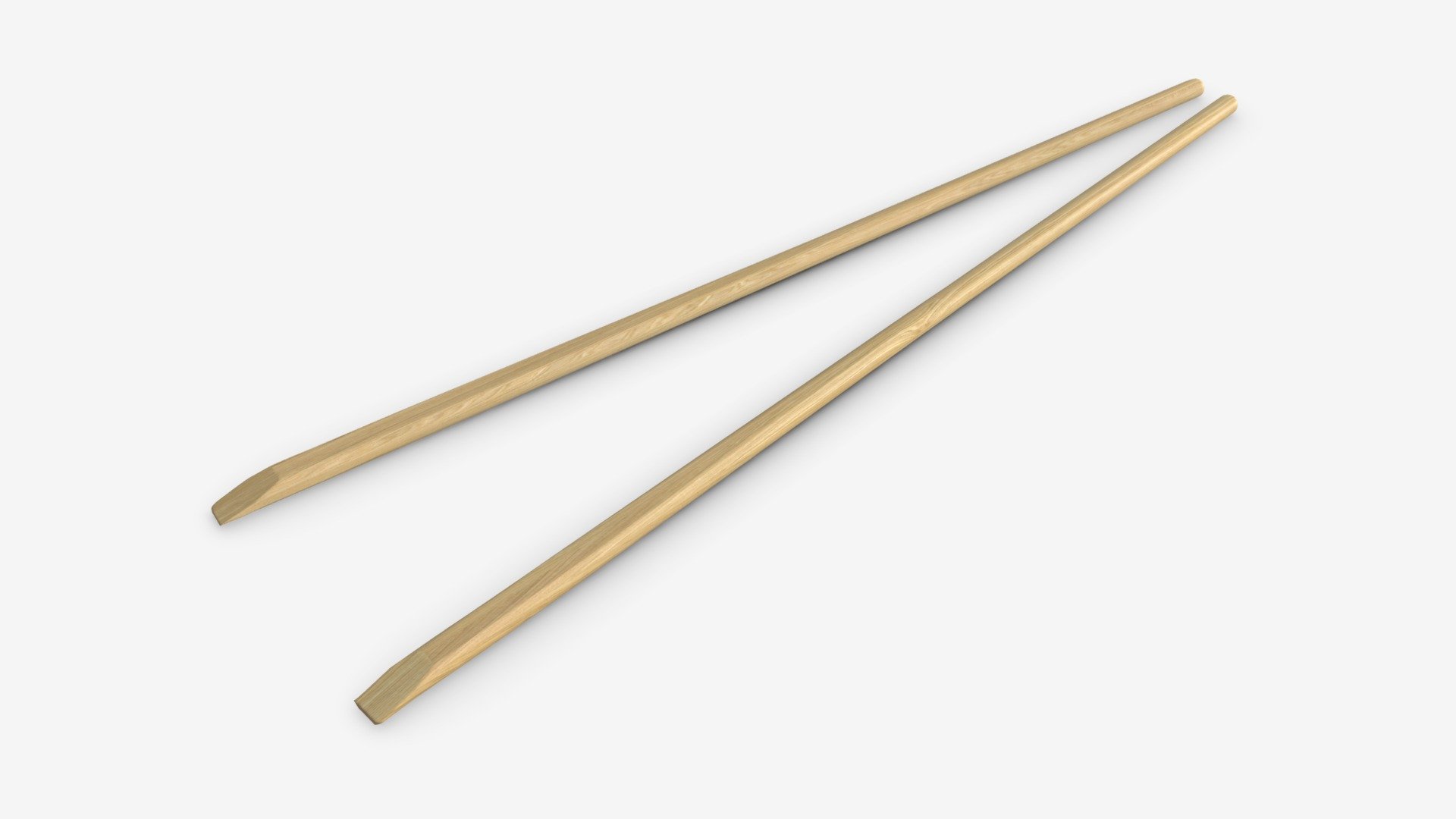 Chopsticks seperated 3d model