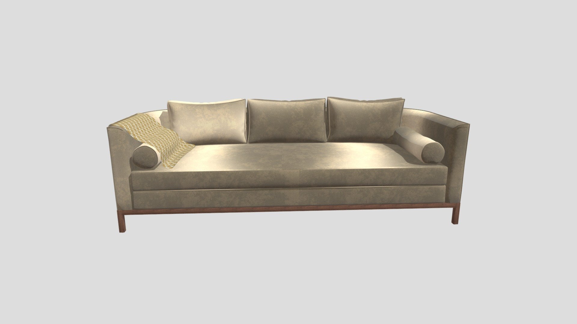 Curved Back Sofa by Lawson-Fenning 3d model