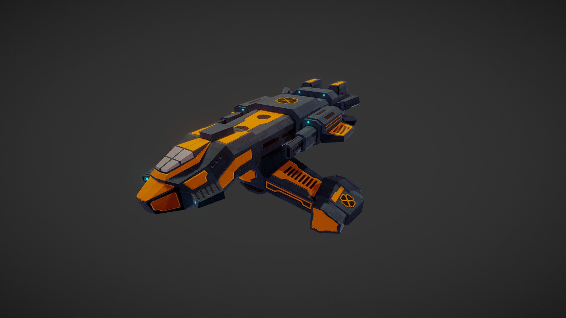 Assault Frigate 3d model