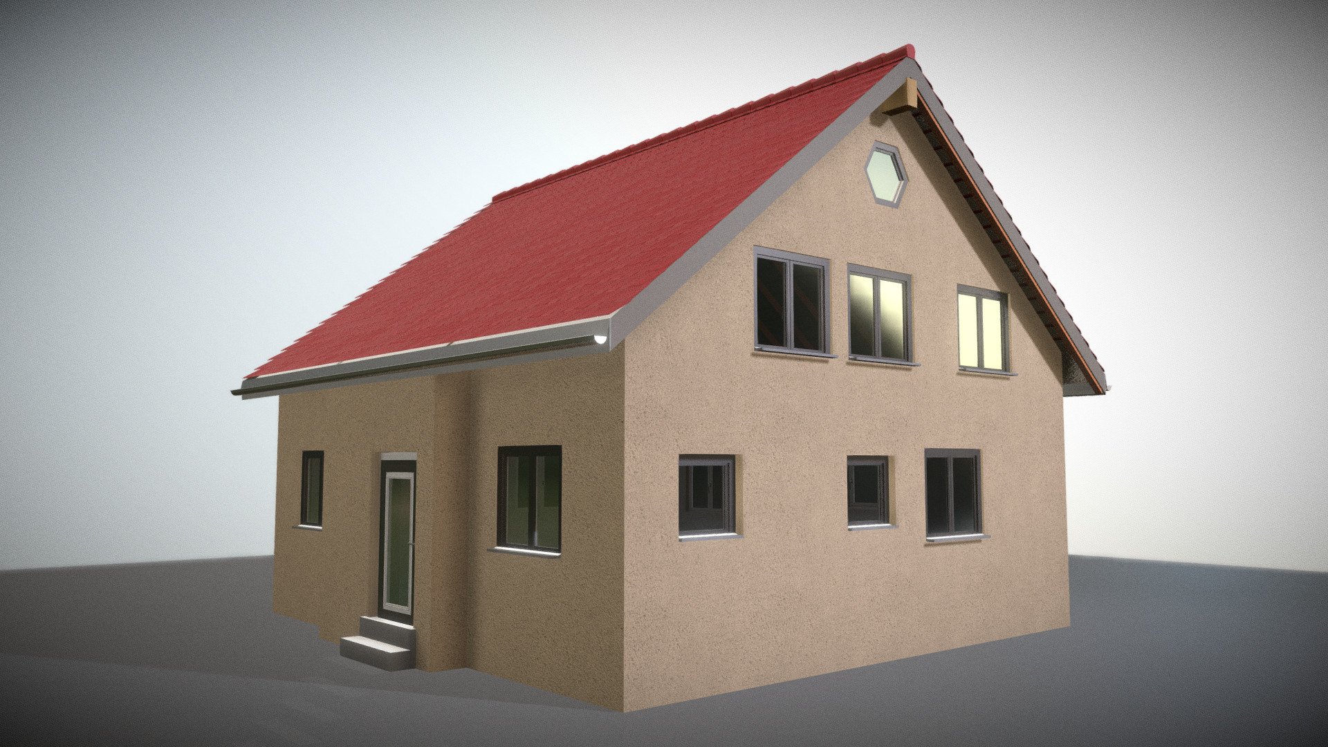 Small Test Building (Archipack) 3d model