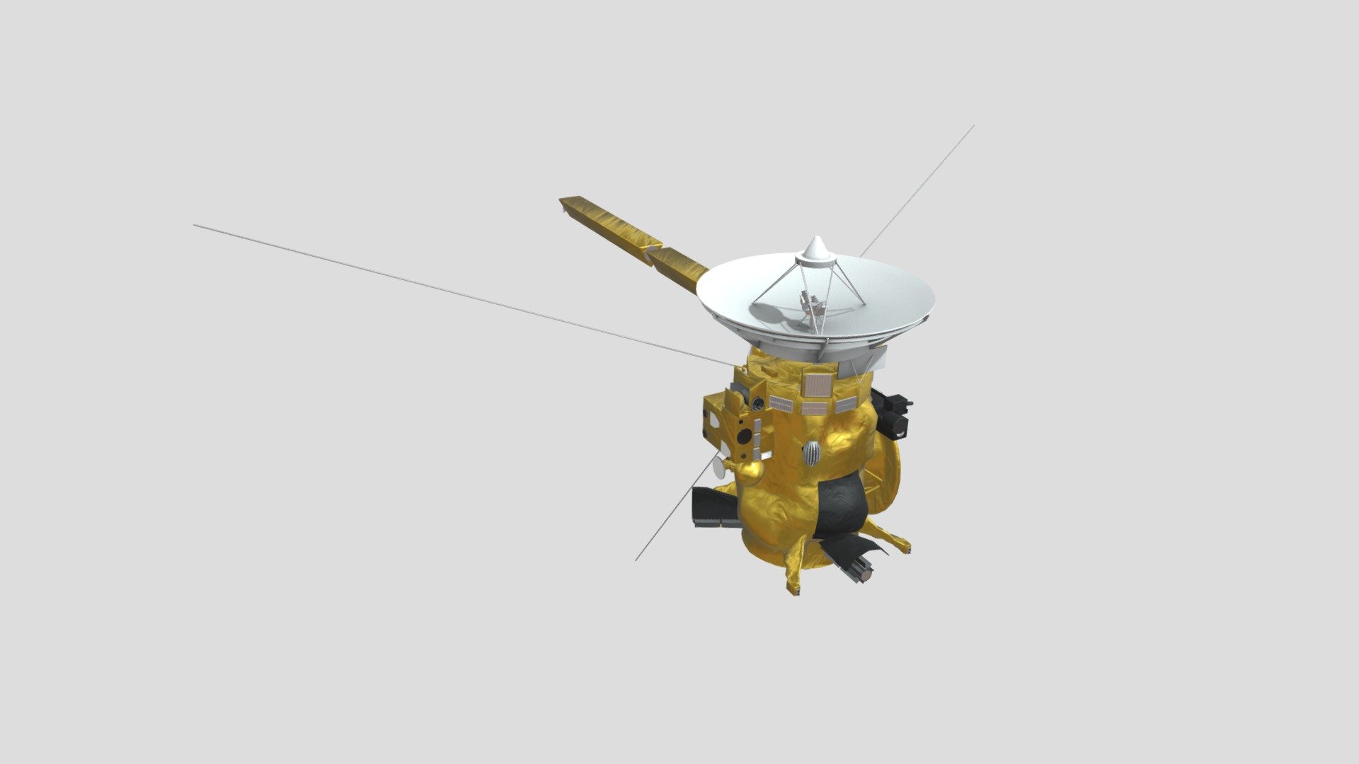 NASA-spacecraft-Cassini 3d model