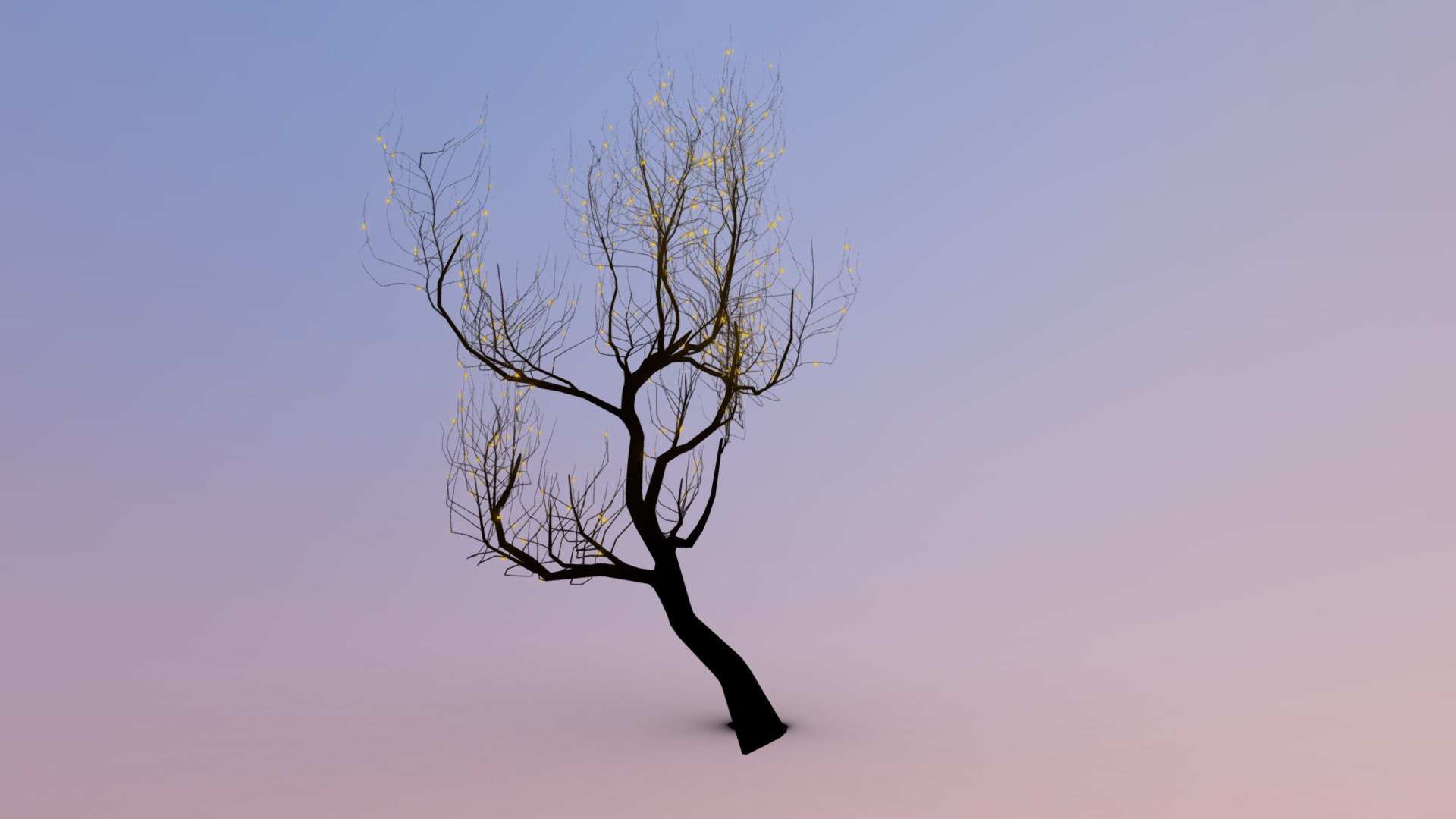 Fantasy tree 01 3d model