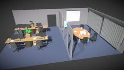 Lowpoly Office Scene