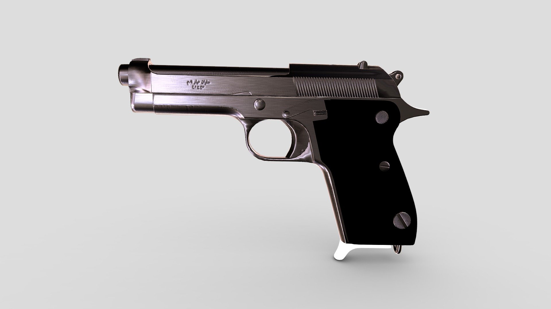 Helwan-brigadier-beretta-m1951-pistol 3d model