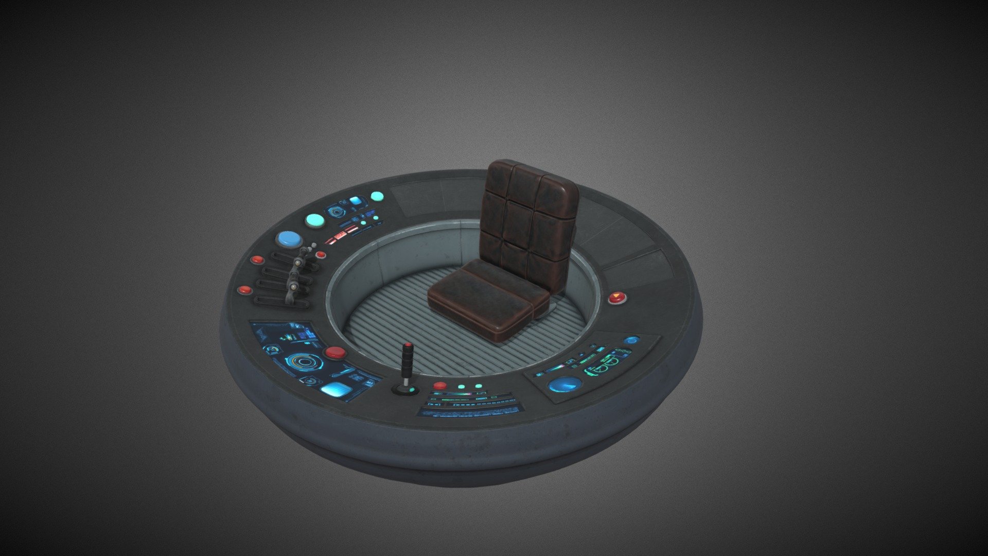 Console Desk 3d model