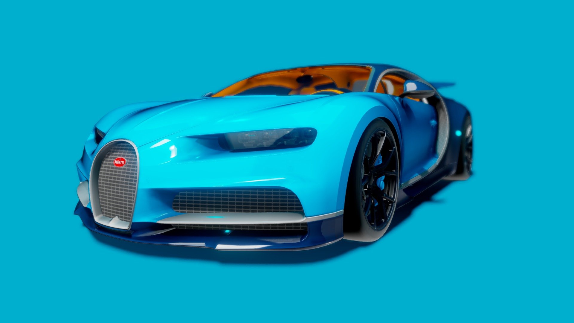 Bugatti chiron 3d model